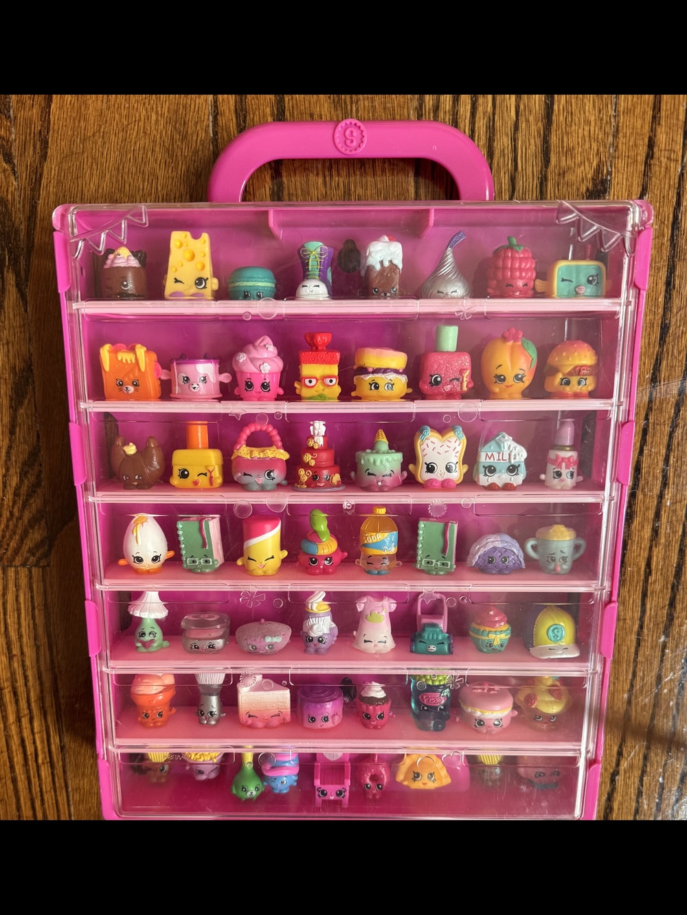 Shopkins Pink Collector Cases with 160+ Mini Figures